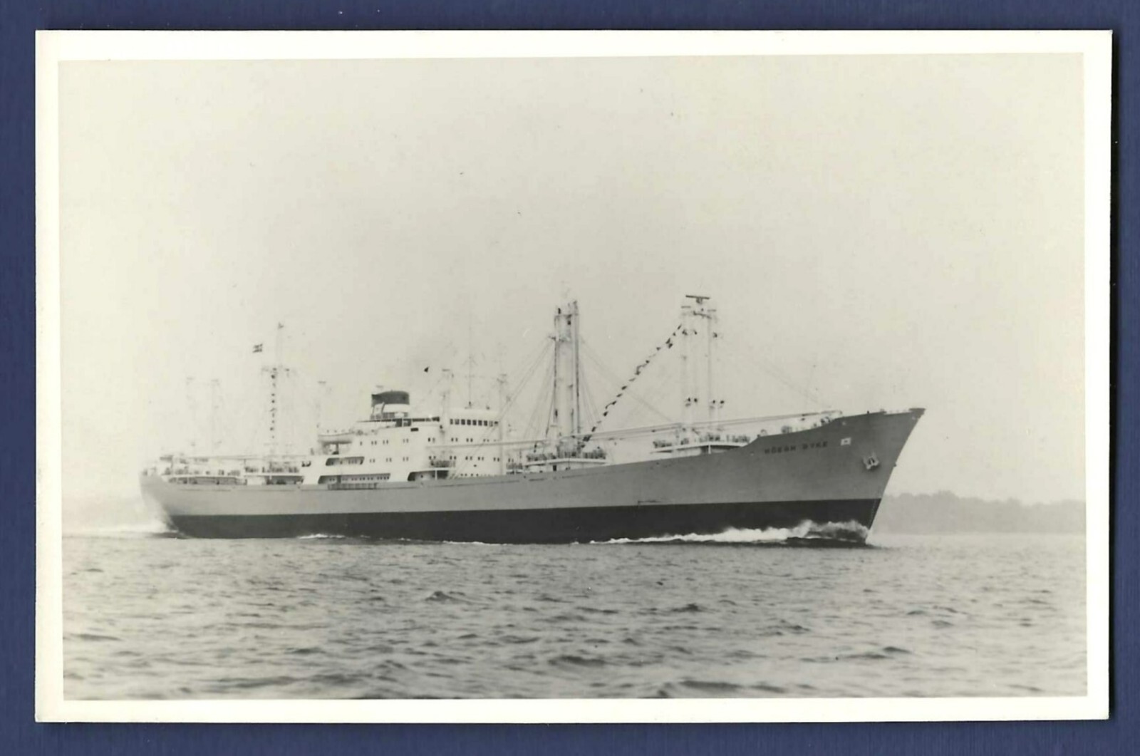 MS HOEGH DYKE Leif Hoegh & Co., Norwegian Cargo Ship BW RPPC MS HOEGH DYKE Leif Hoegh & Co., Norwegian Cargo Ship BW RPPC