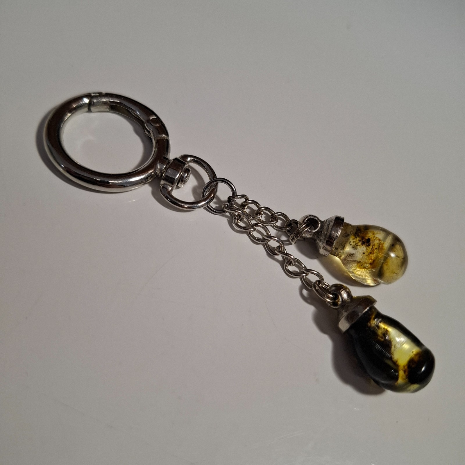 📿Boxing Keychain Mini Cute Boxing Gloves Key Chain Sport Pendant Amber📿