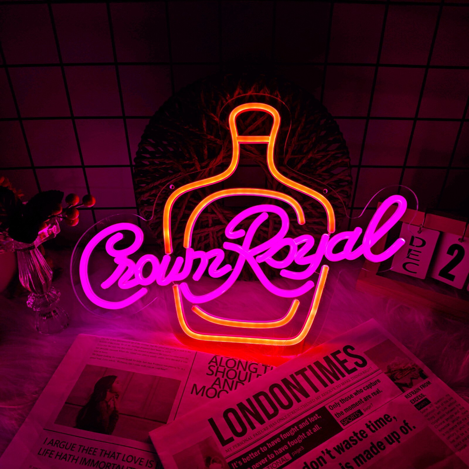 New Whiskey Neon Light Sign Beer Bar Lamp Display Artwork for Man Cave 12\