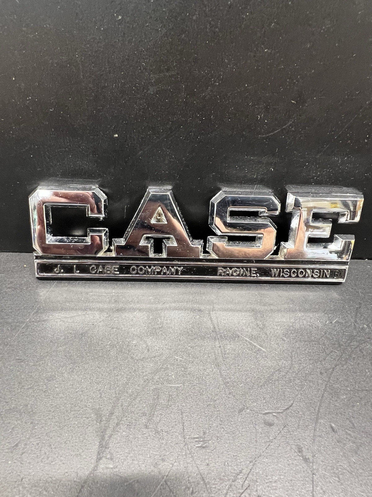 Vintage J I CASE Tractor Emblem A-11320