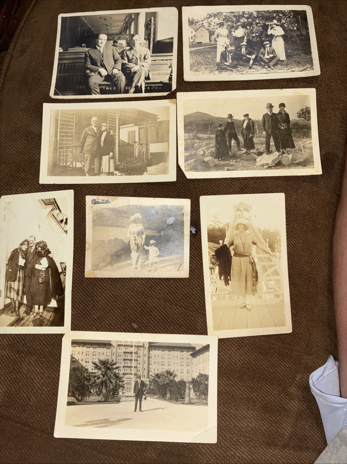Lot of 15 Vintage 1910s-1930s B&W Photos Fashion Hotel Travel Vacation Antique