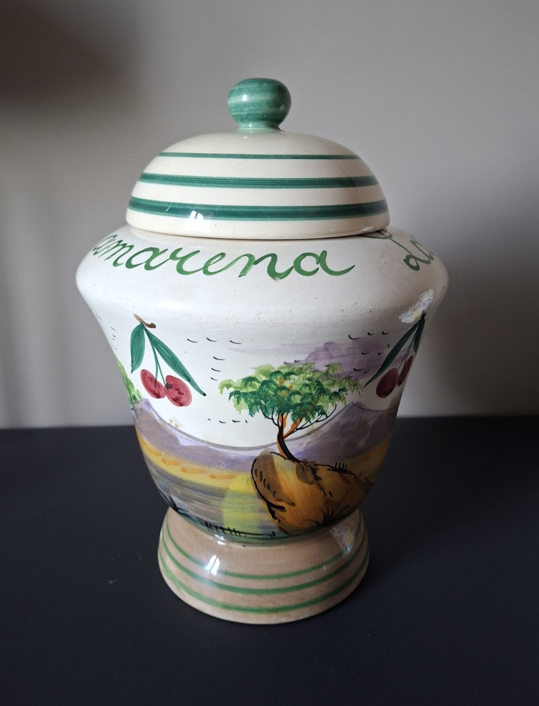 Gorgeous Rare SUPER AMARENA LANDY FRERES Large Size Vase