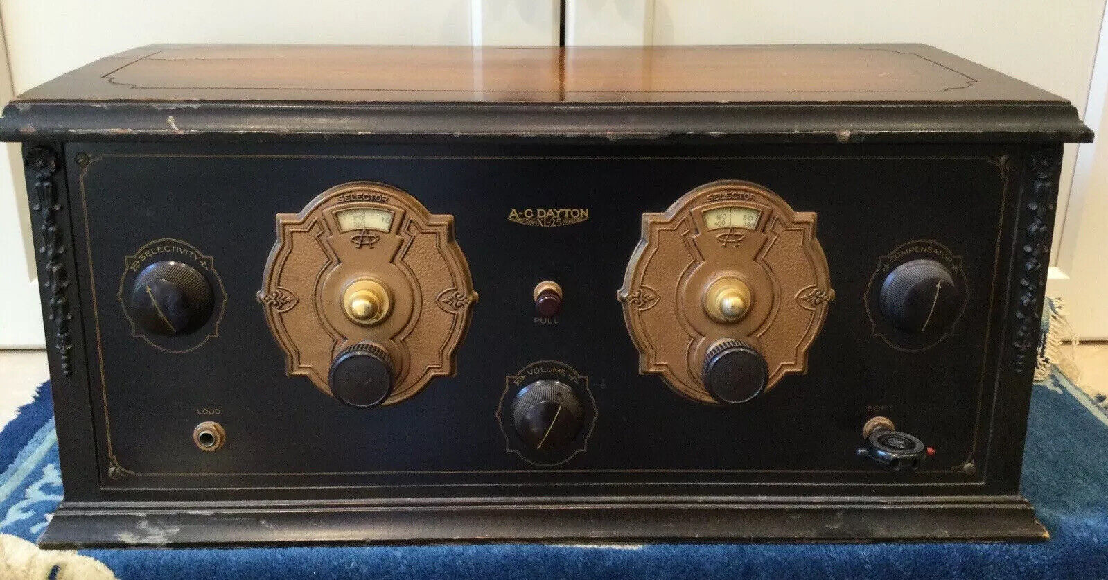AC Dayton XL 25 antique tube radio / Receiver  table top 1926