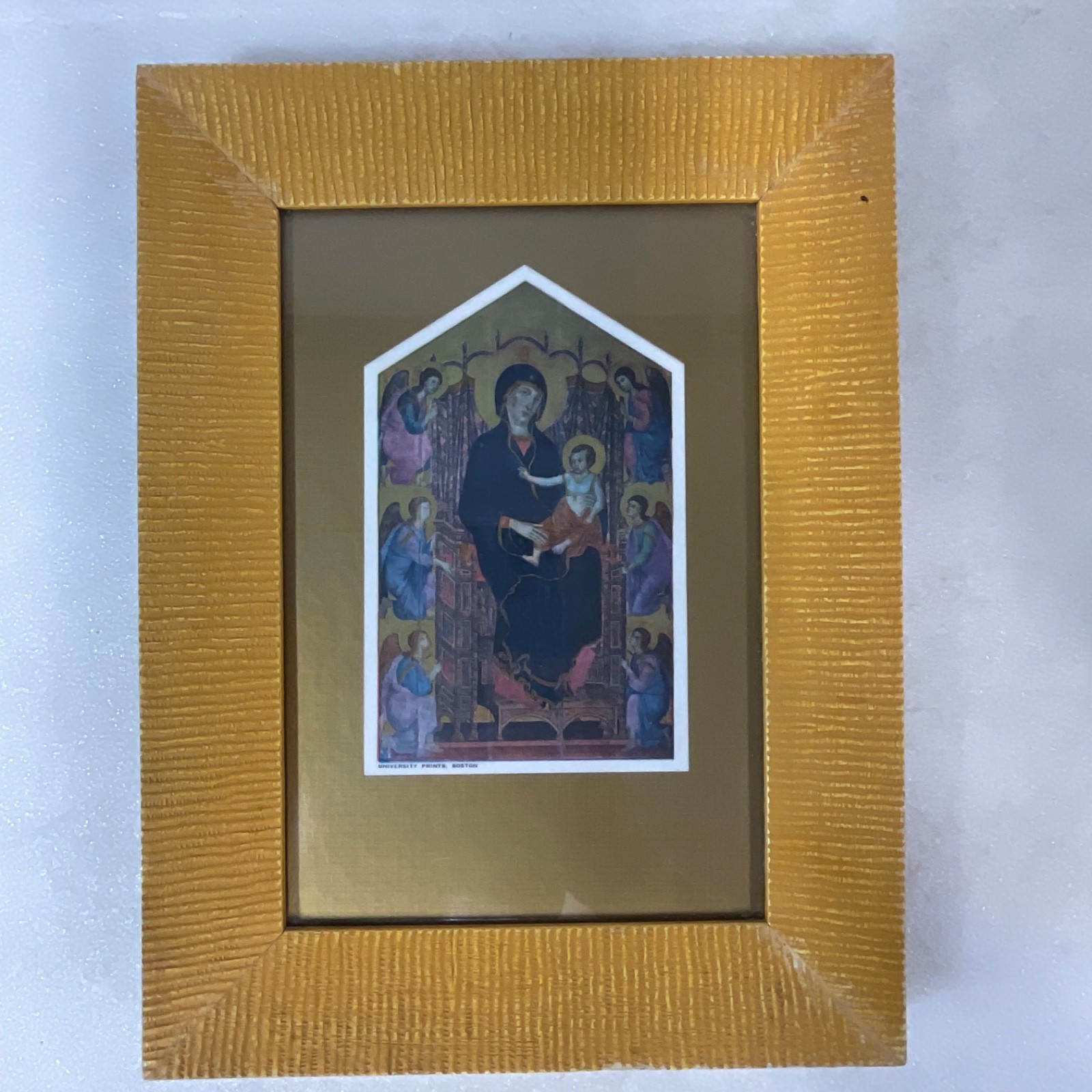 Framed Madonna Child Religious Print University Prints Boston 12x9in