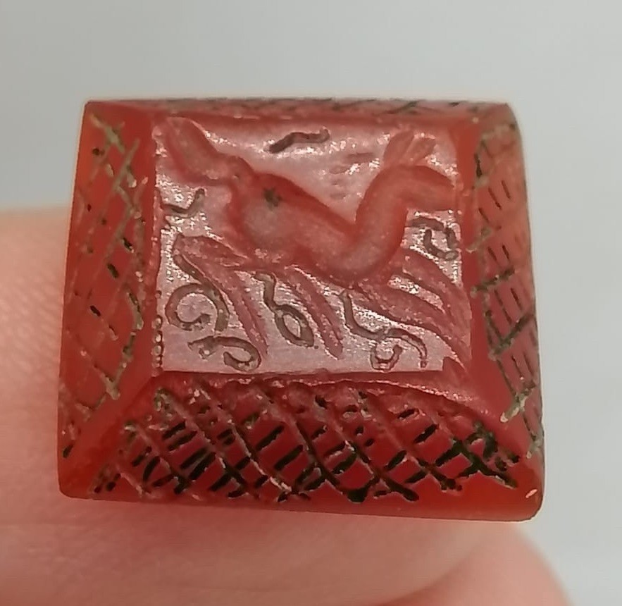Rare  Roman Old Agate Intaglio Stone Unique Stamp Seal