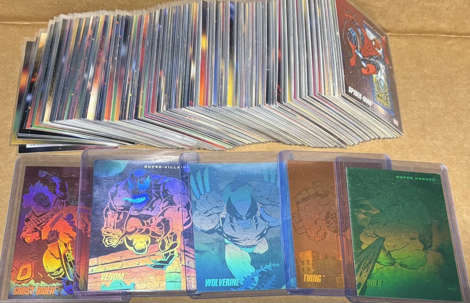 1992 Marvel Universe Series 3 Complete Master Set 1-200 + 5 Hologram ALL SLEEVED