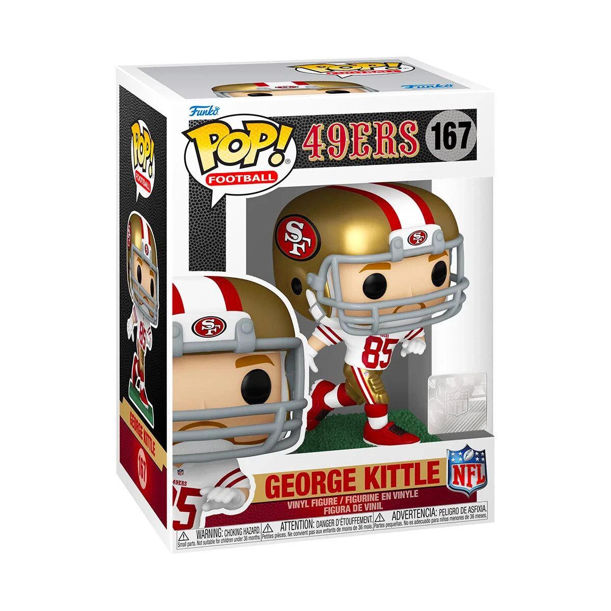 George Kittle (White Away Jersey) San Francisco 49ers NFL Funko Pop Football 167
