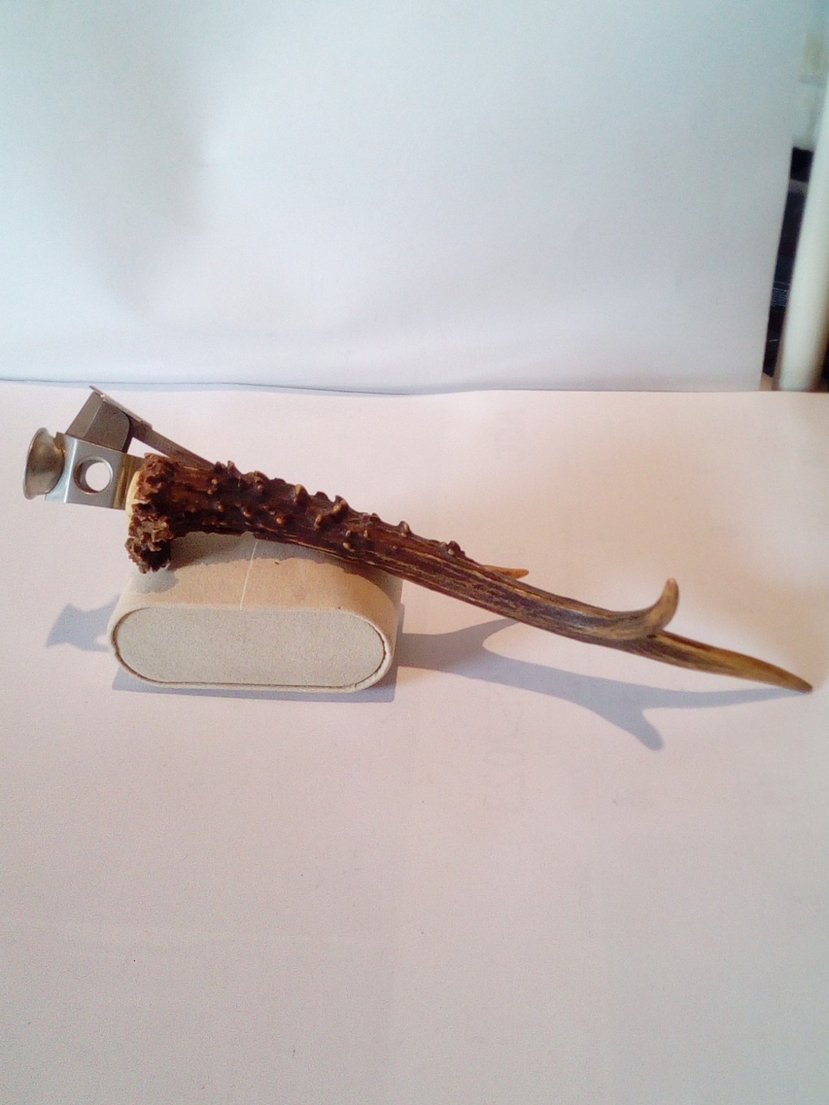 Vintage  DONATO  Solingen Stag Antler V-O Cigar Cutter, GERMANY-1930th