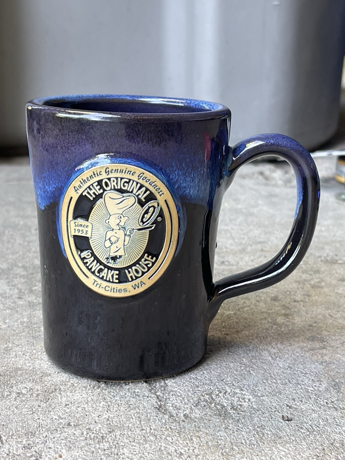 2024 Deneen Pottery Original Pancake House TRI-CITIES Wa Blue Coffee Mug Cup 2024 Deneen Pottery Original Pancake House TRI-CITIES Wa Blue Coffee Mug Cup
