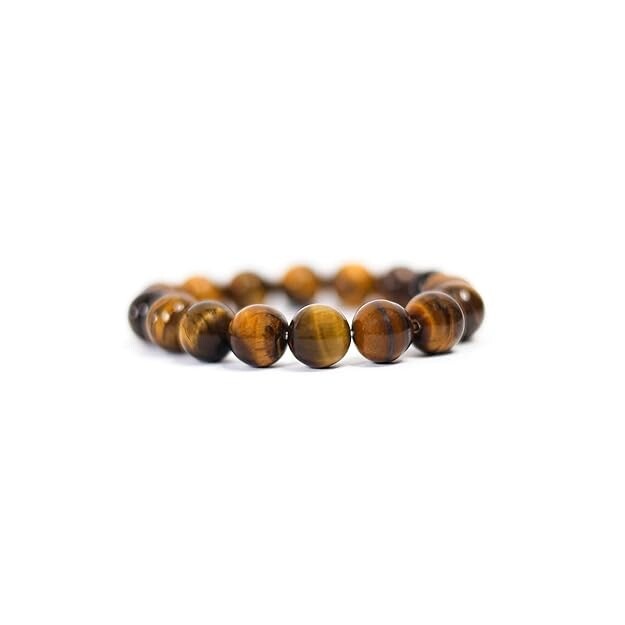 Tiger Eye Crystal Bracelet Original 8mm Beads Stone Bracelet Men Women