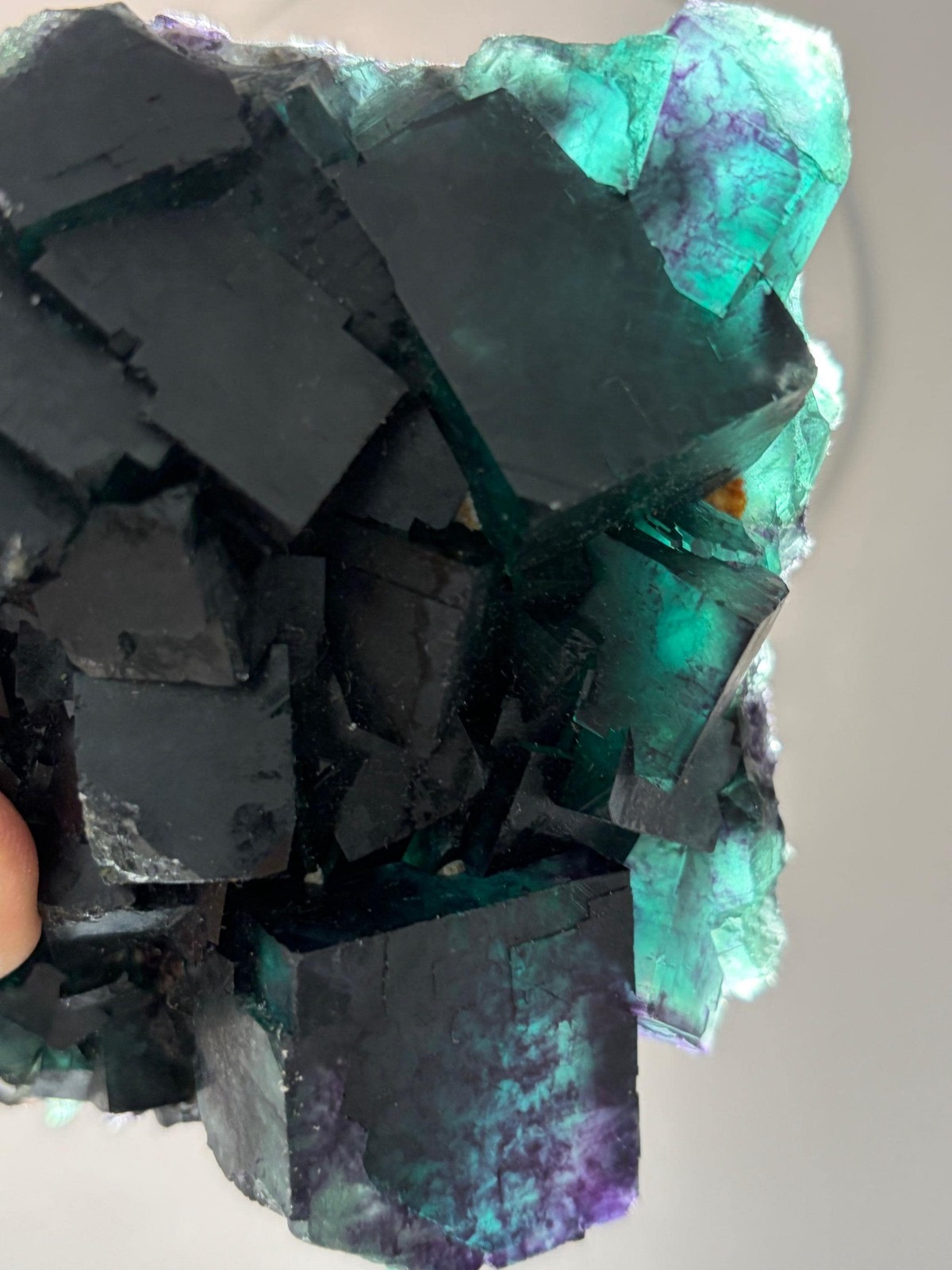 Extra HQ Okarusu Mine Fluorite Namibia Teal Green and Purple Cubic Crystals Extra HQ Okarusu Mine Fluorite Namibia Teal Green and Purple Cubic Crystals