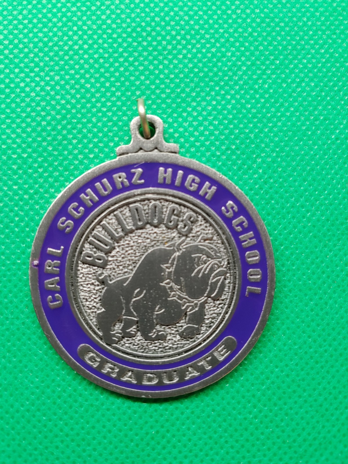 VTG Carl Schurz High School Medallion -Buldogs. Graduate VTG Carl Schurz High School Medallion -Buldogs. Graduate