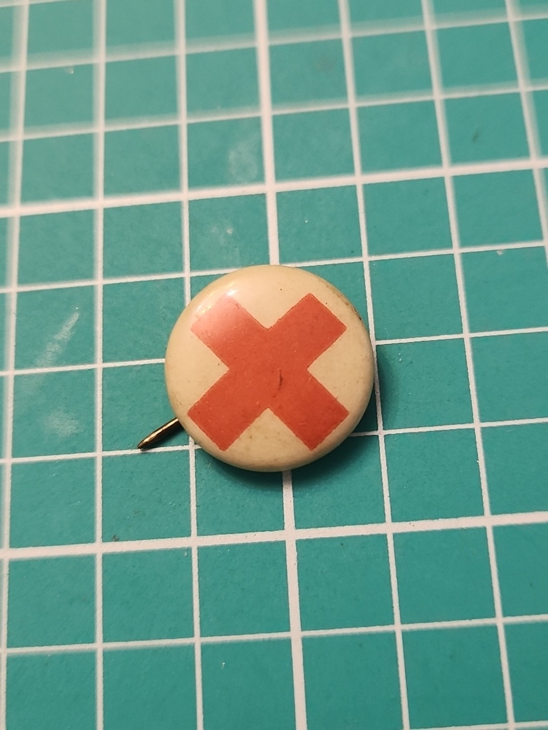 Vtg American Red Cross  Silver Tone Lapel Pin