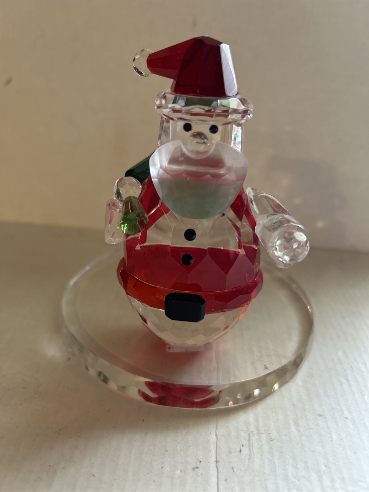 PARTYLITE , Sparkle Crystal Santa, Tea Light Candle Holder, Retired