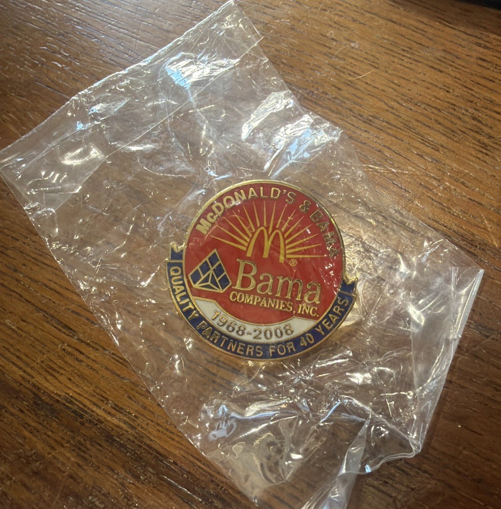 NIP McDonald’s & Bama partner Companies Original Pin Restaurants & Fast Food 