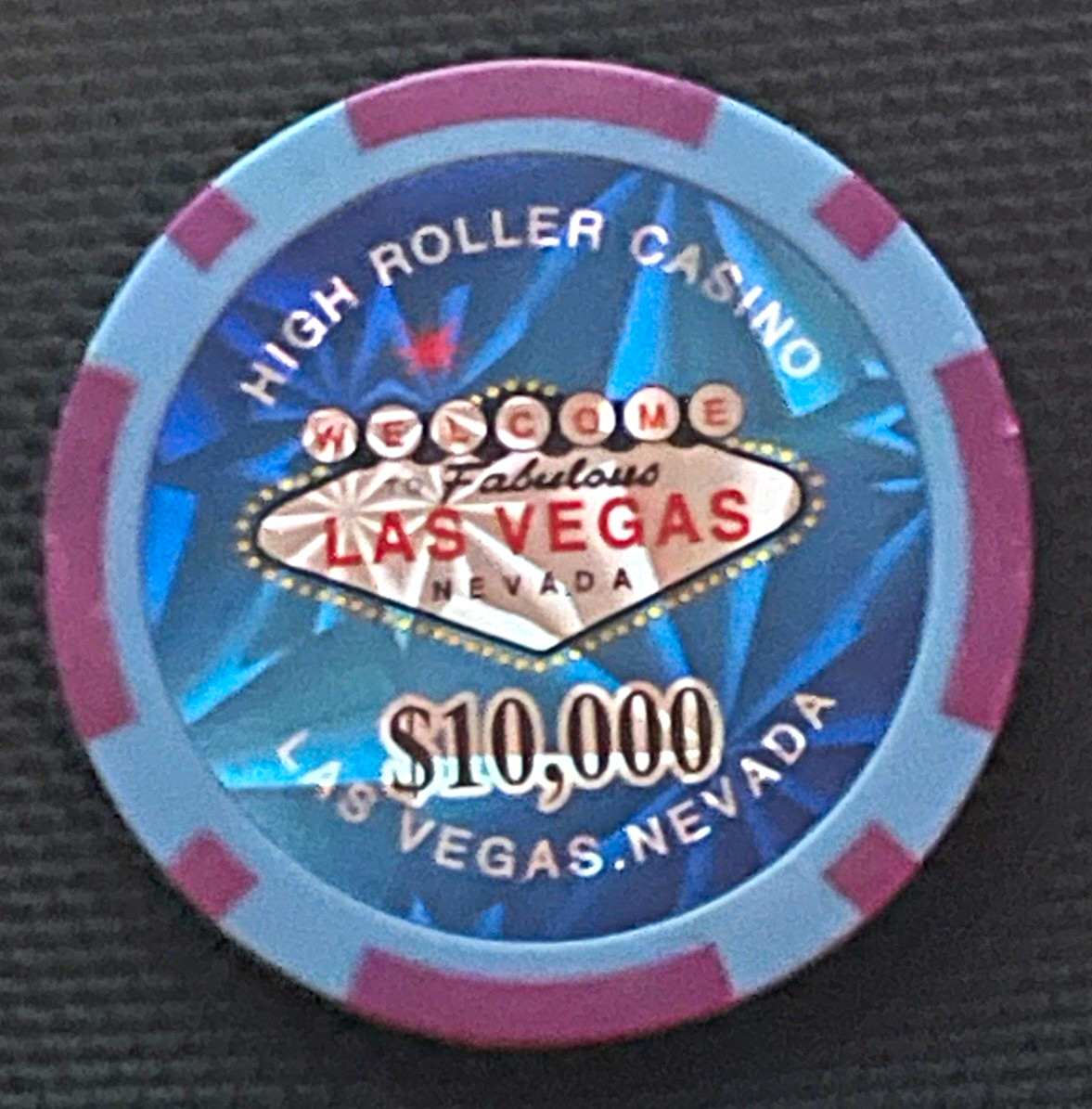 High Roller Casino Las Vegas, Nevada $10,000 Casino Chip \