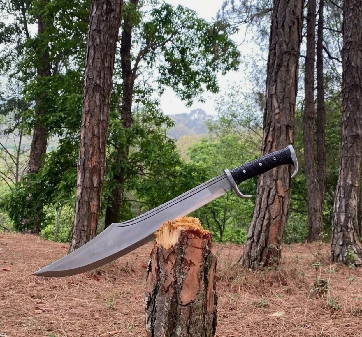 Custom Handmade Carbon Steel Blade | Survival Viking Machete | Hunting 24 inches
