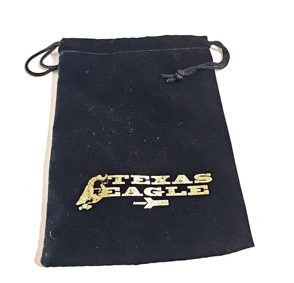C. 1990\'s Amtrak Texas Eagle Drawstring Felt Souvenir Bag Passenger Rail