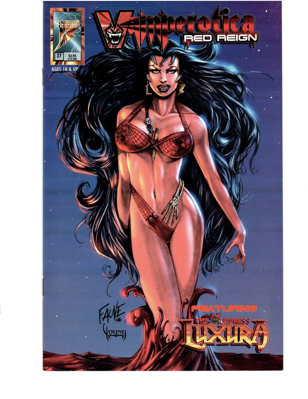 Vamperotica Red Reign #27 (1997) Brainstorm Comics Fauve Cover F/VF-