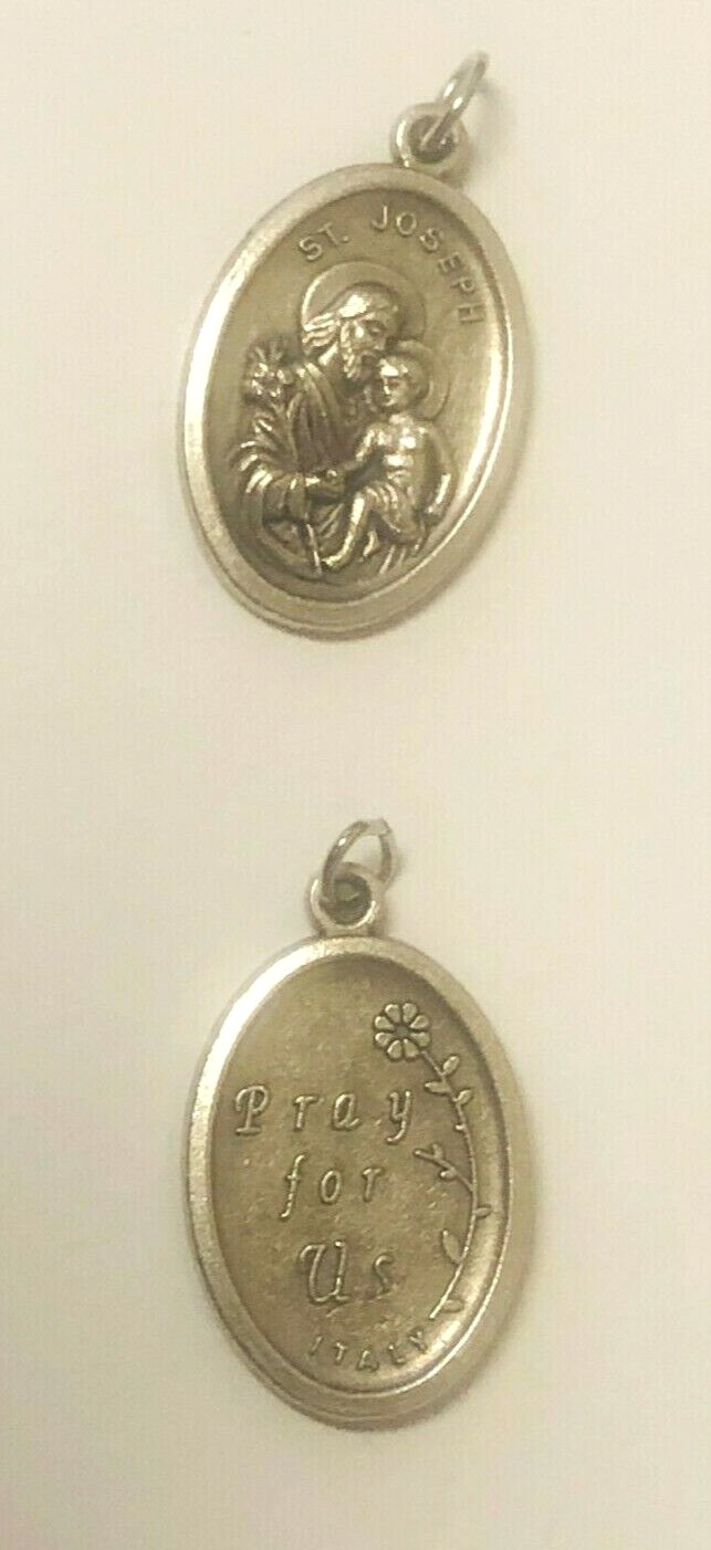 Saint Joseph with Child Jesus Medal, New from Italy #MD-059
