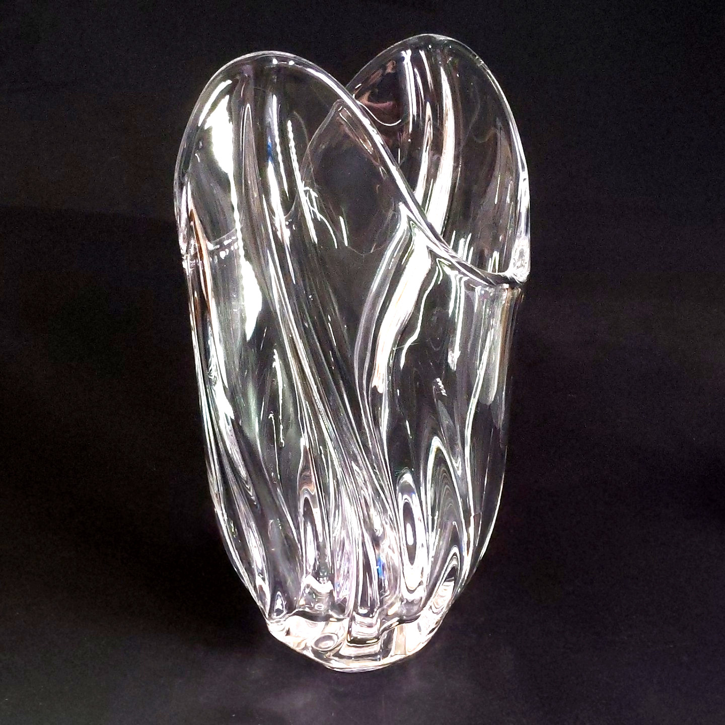 VERLYS FRANCE CRYSTAL LARGE VASE, Art Glass, 12\