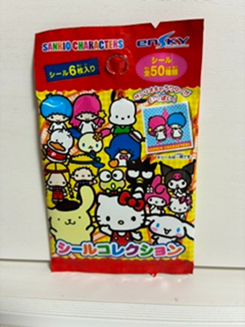 Ensky Sanrio Characters Sticker Collection Booster Pack 6 Stickers Japan