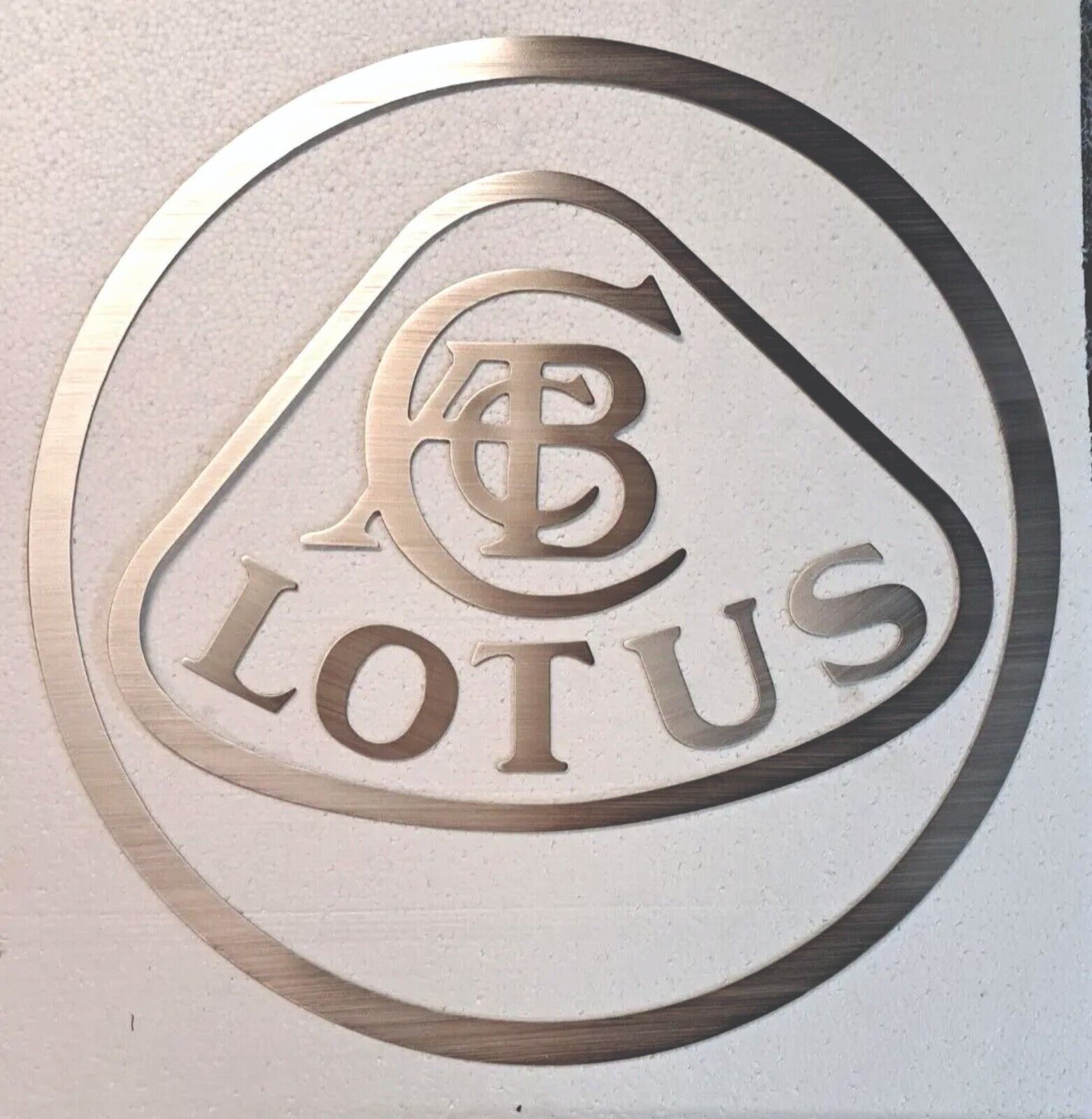 Lotus ACBC Logo, Brushed Aluminum, Garage Sign 22\
