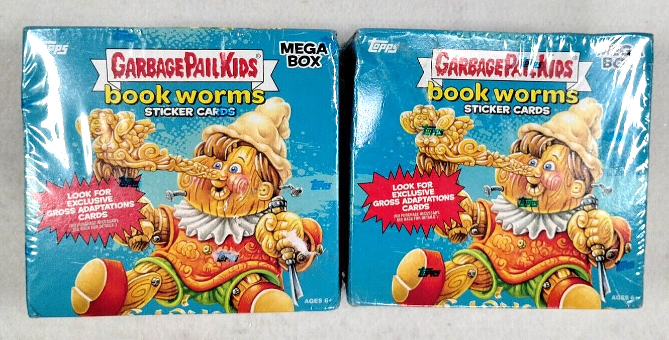 2022 Garbage Pail Kids Bookworms Mega Box LOT OF 2 Sealed -See Images for Detail