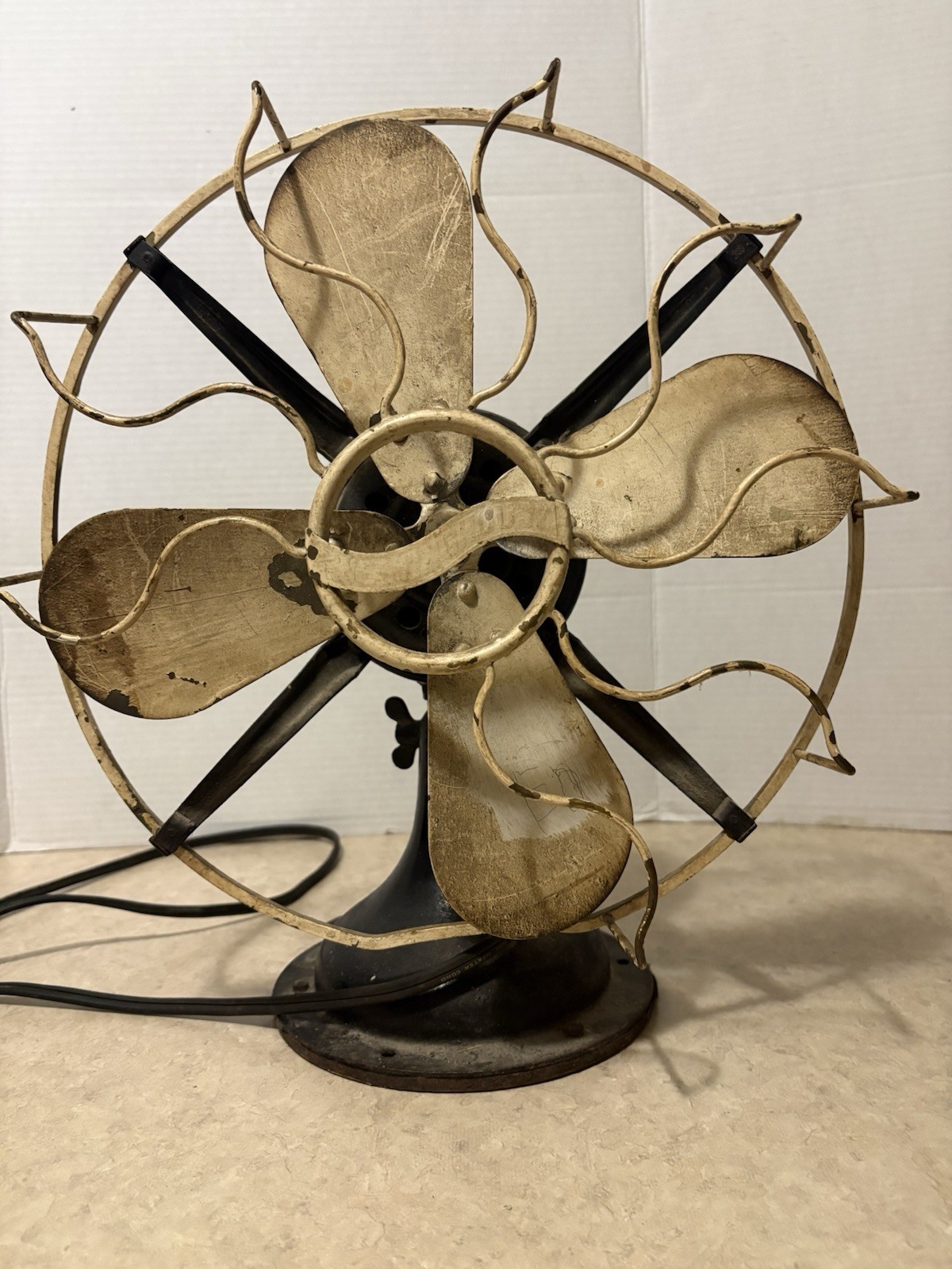 Vintage Westinghouse Table Fan  4 Brass Blades 12\