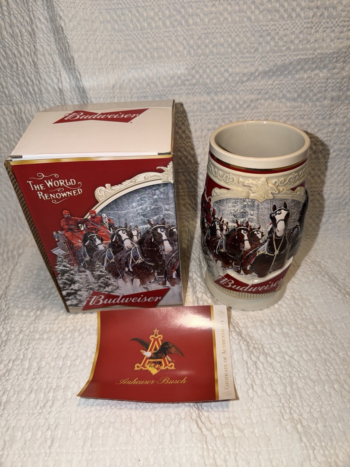 2015 Budweiser Holiday Stein \