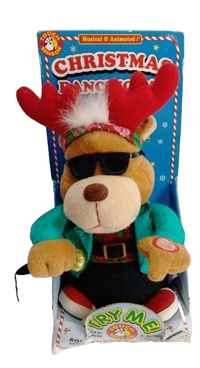 Christmas Dancing Pal Reindeer Animated Singing Touch Sensor C F CH ROCK Box