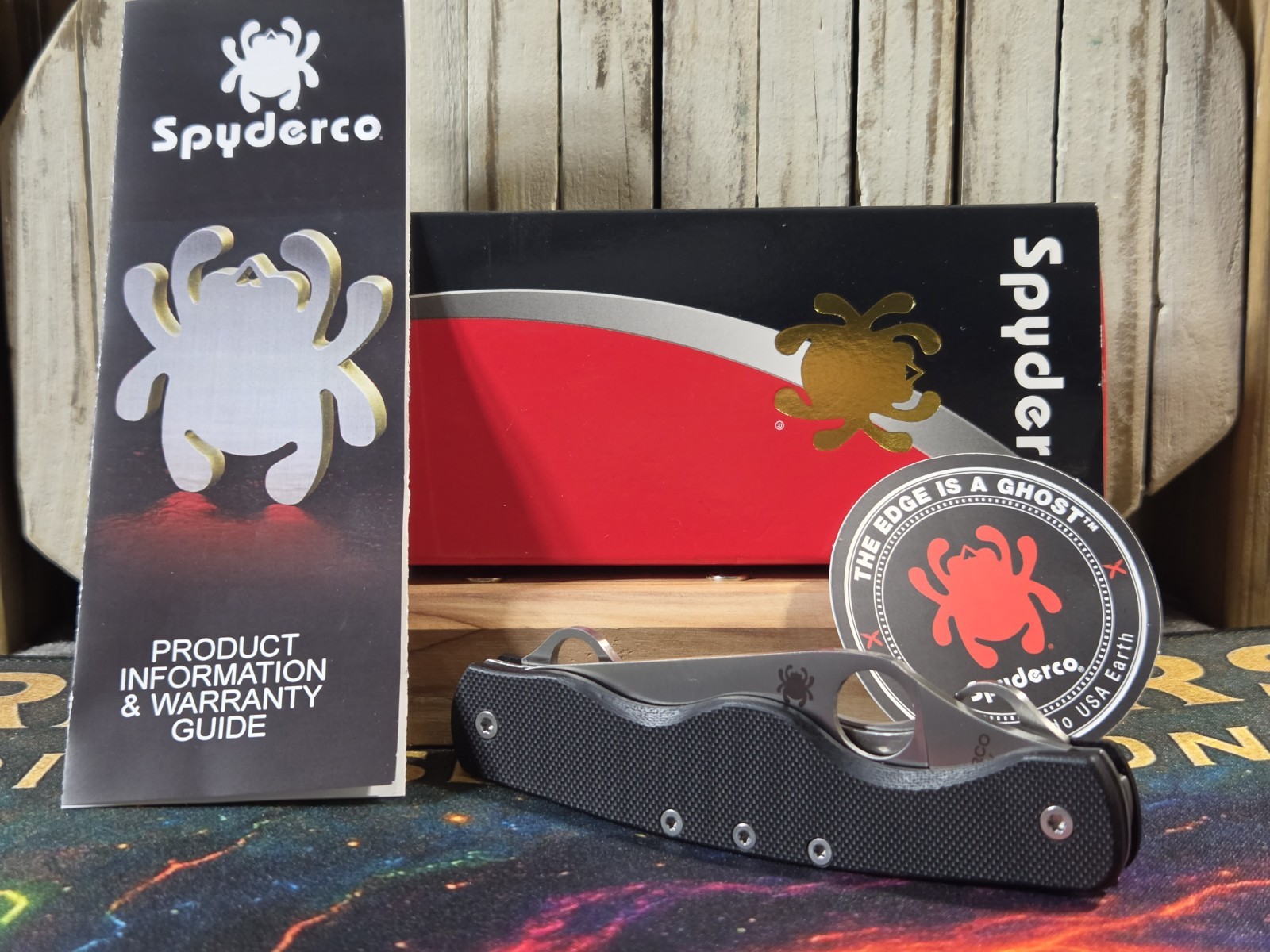 Spyderco Knives ClipiTool Folding Pocket Knife Black G10 Handle Multi-Tool NIB