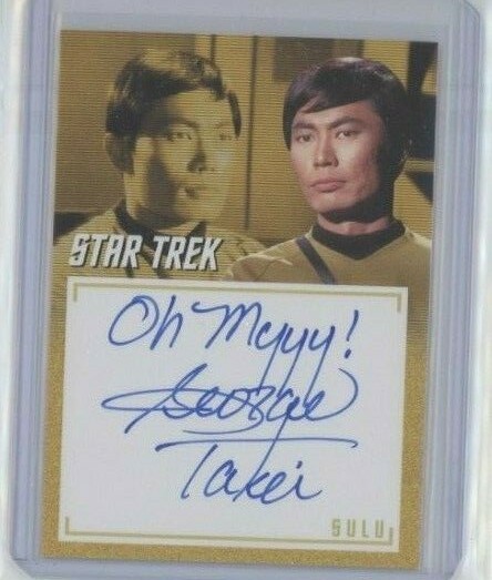 GEORGE TAKEI SULU STAR TREK INSCRIPTIONS \