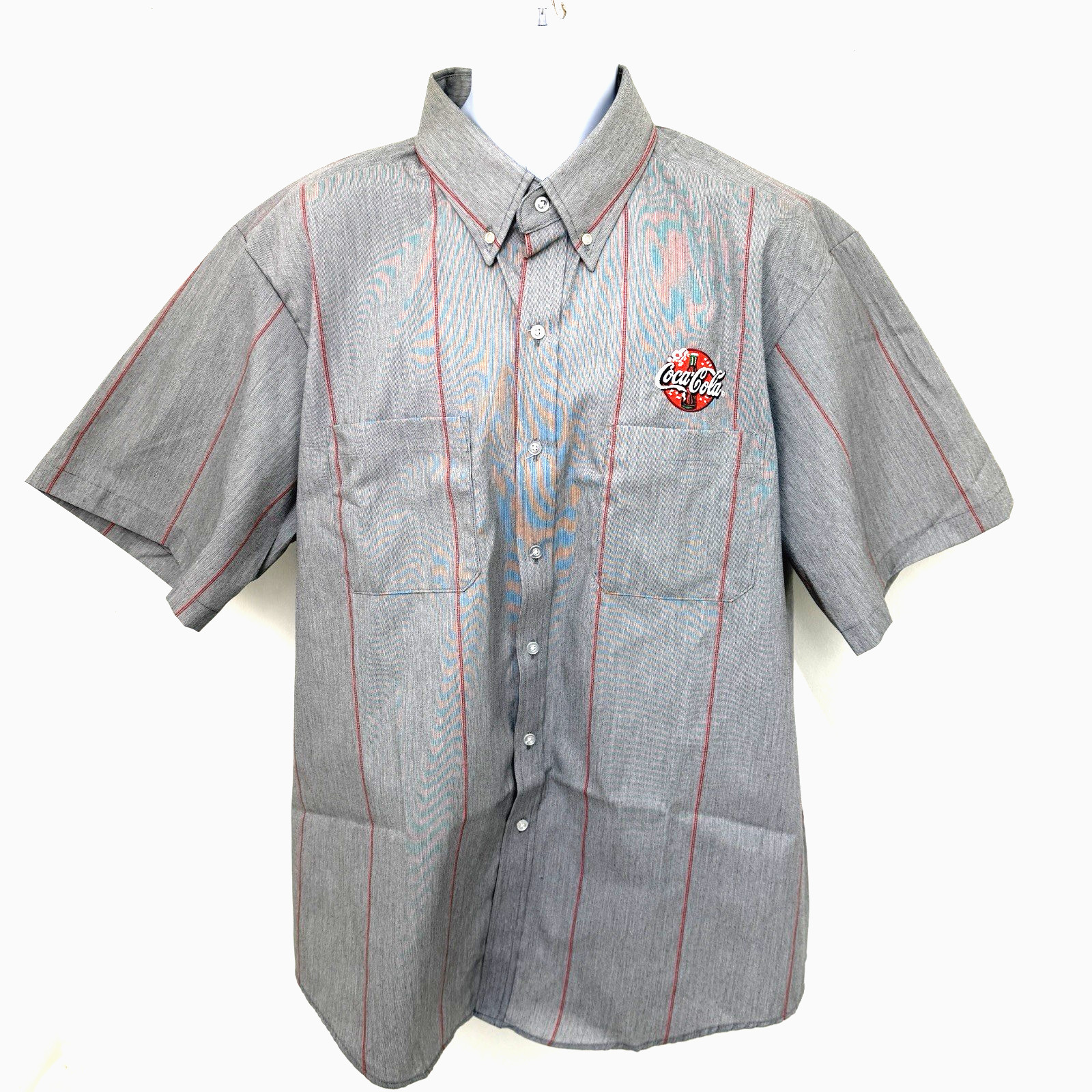 Vintage 80's 90's Coca Cola Riverside Delivery Driver Shirt 2XL Deadstock USA