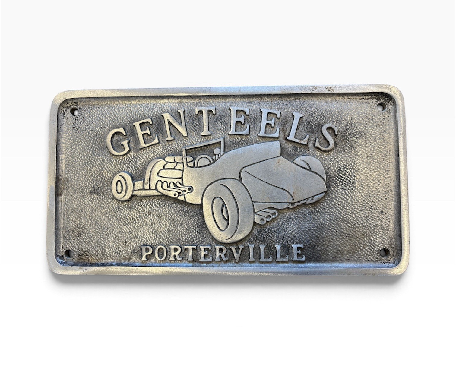 Vintage GENTEELS PORTERVILLE - CALIFORNIA - Original 1950’s Car Club Plaque