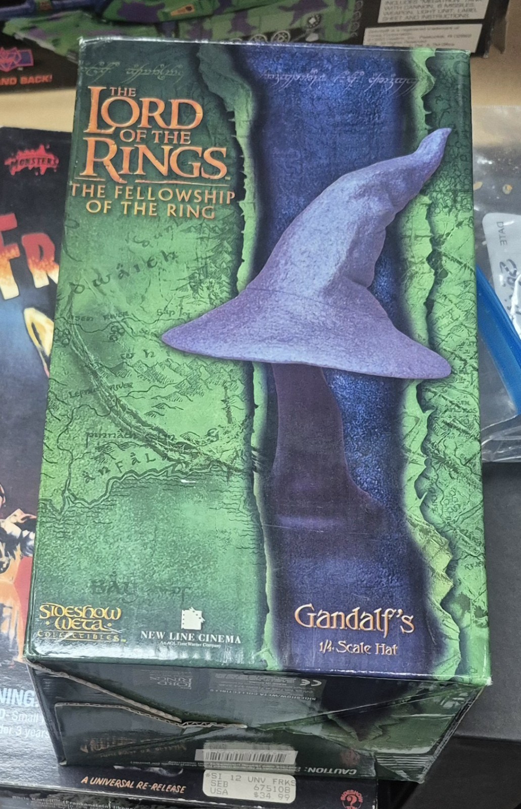 NEW NEVER DISPLAYED* SIDESHOW WETA 1/4 Gandalf\'s Hat Lord Of The Rings