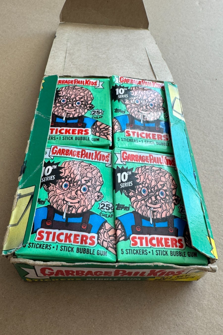 1987 Topps Garbage Pail Kids 10th Series Box 47 Unopened Packs - SHIPS FAST