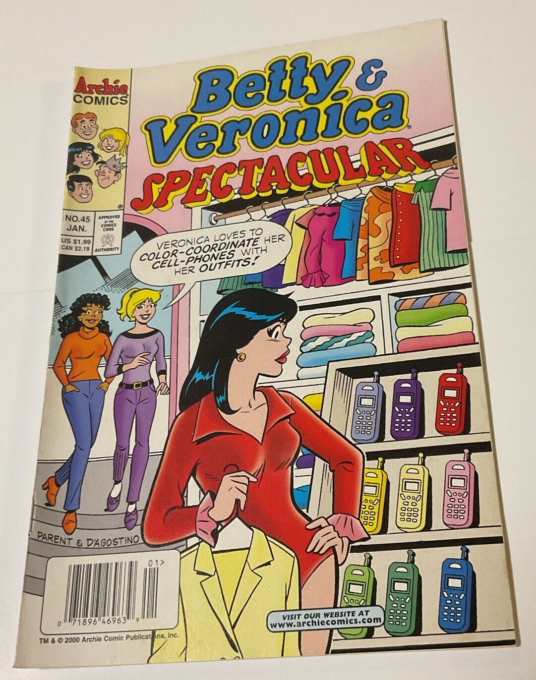 Vintage BETTY & VERONICA SPECTACULAR #45 VF-NM Newsstand Archie 2001 High Grade