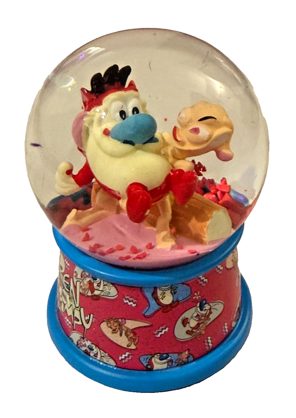NEW Nickelodeon REN & STIMPY Themed Mini Snow Globe Official Product
