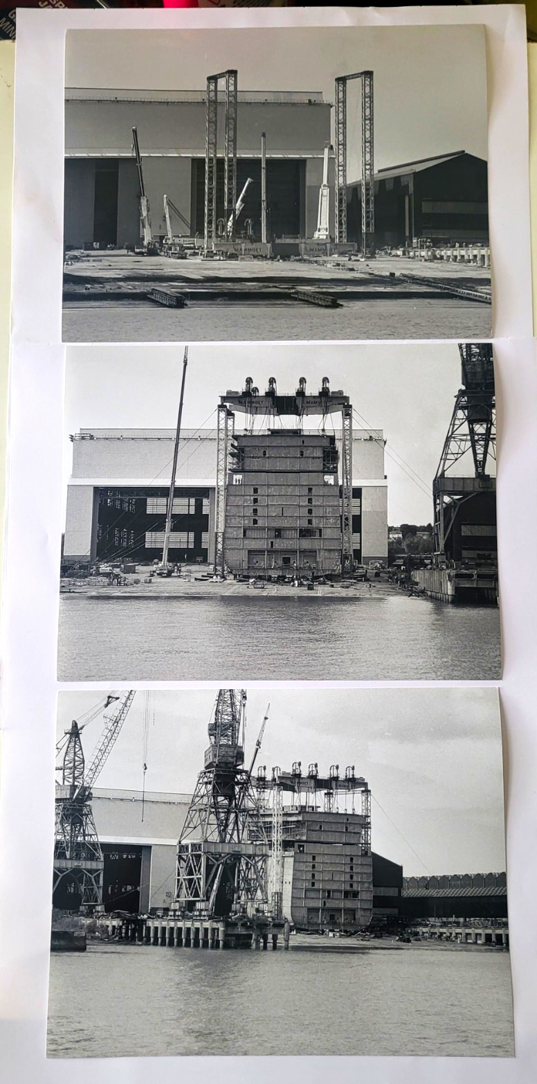 Vintage 2000 Cammell Laird Photos Costa Classica Ship Section Set of 4