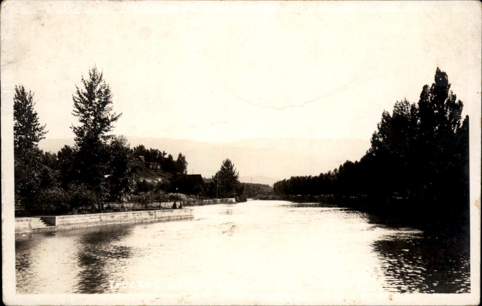 Reno Nevada NV River Scene c1910s Real Photo Vintage Postcard Reno Nevada NV River Scene c1910s Real Photo Vintage Postcard
