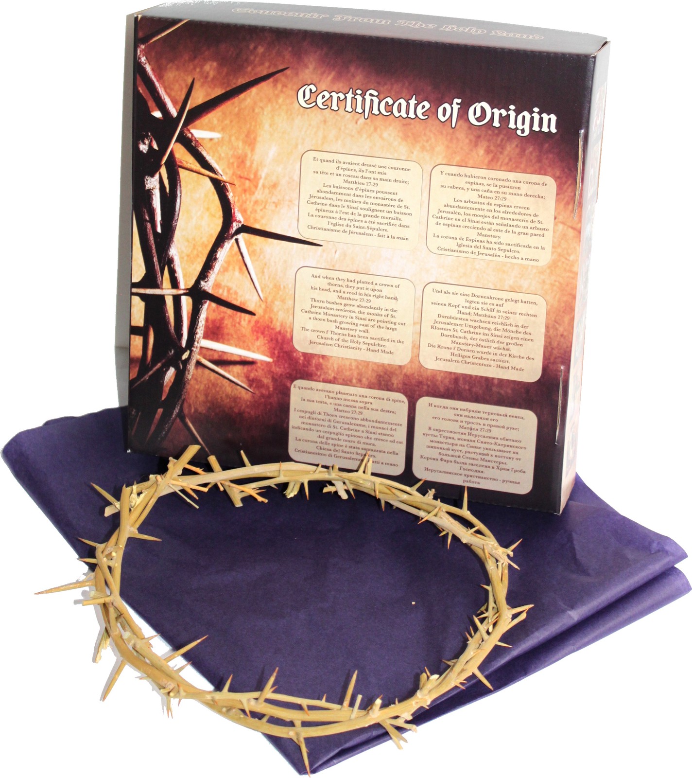 Crown of Thorns/Authentic Crown of Thorns from The Holy Land - in Gift Box Crown of Thorns/Authentic Crown of Thorns from The Holy Land - in Gift Box