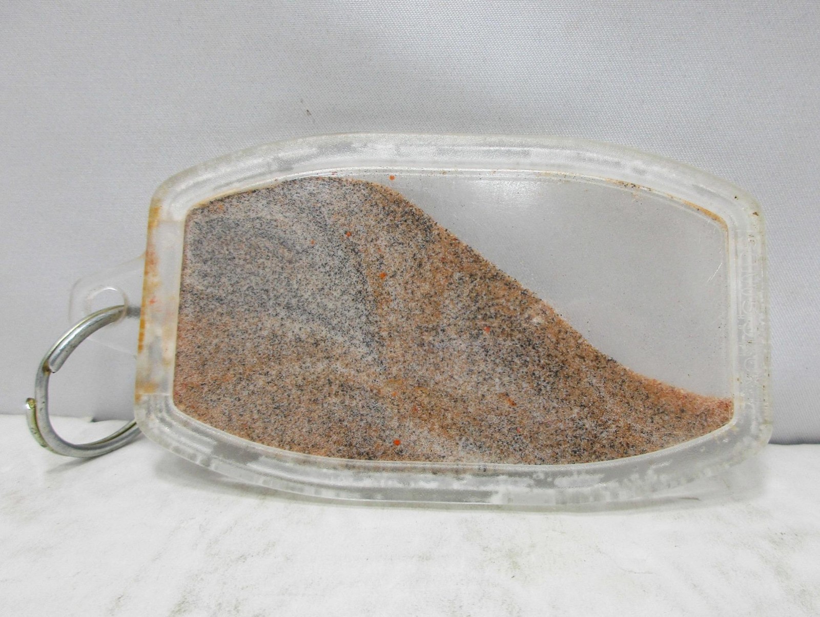 Vintage Exotic Sands w/ Sand From Salt Lake City UT in Transparent Keychain Case