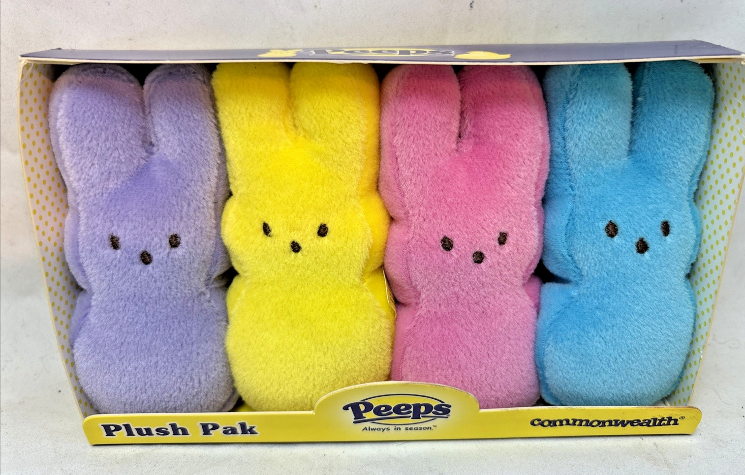 RARE Peeps Candy Just Born Kmart 4 Pack Exclusive Bunny Easter Collectible Plush