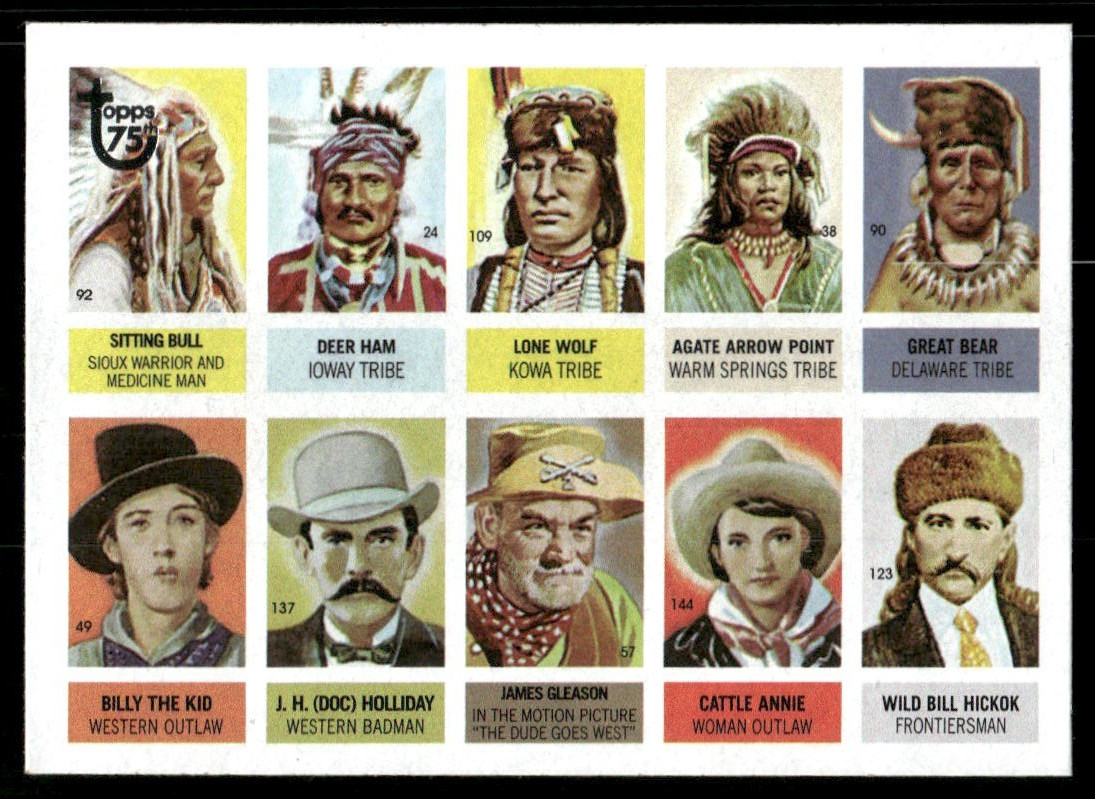 Cowboys and Indians Roundup 2013 Topps 75th Anniversary Card #2 (NM)