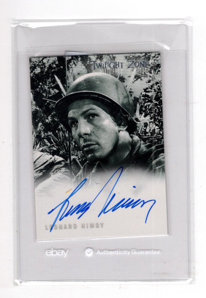 2002 TWILIGHT ZONE SERIES 3 LEONARD NIMOY #A44 AUTOGRAPH 1931-2015