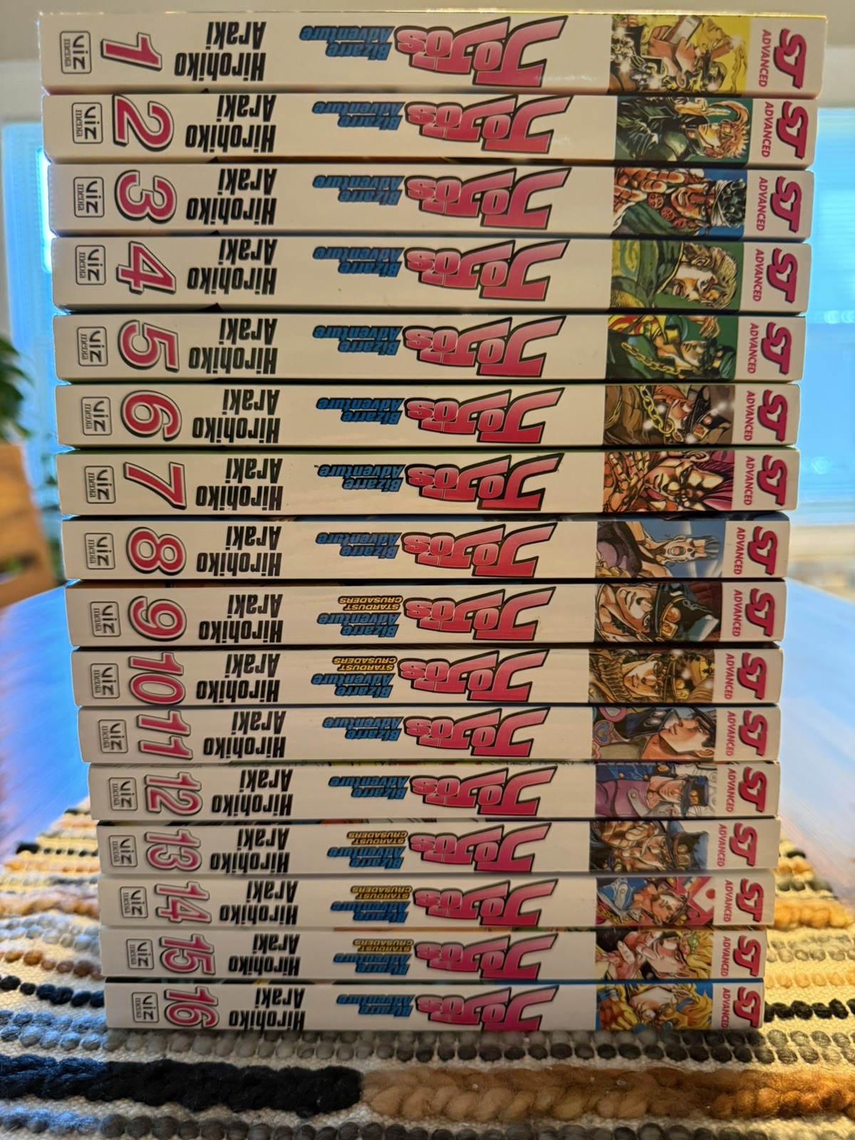 JoJos Bizarre Adventure Part 3 Stardust Crusaders Manga Volume 1-16 Complete Set JoJos Bizarre Adventure Part 3 Stardust Crusaders Manga Volume 1-16 Complete Set