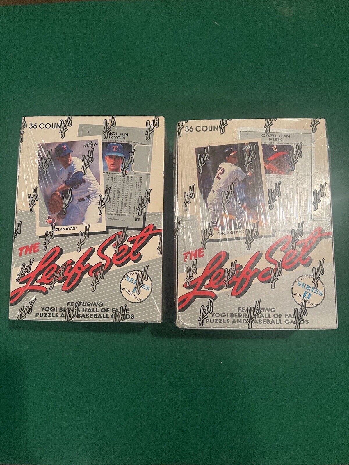 2 1990 Leaf Series 1 AND 1990 Leaf Series 2 Baseball Wax Box Lot (2 Box LOT) ￼￼
