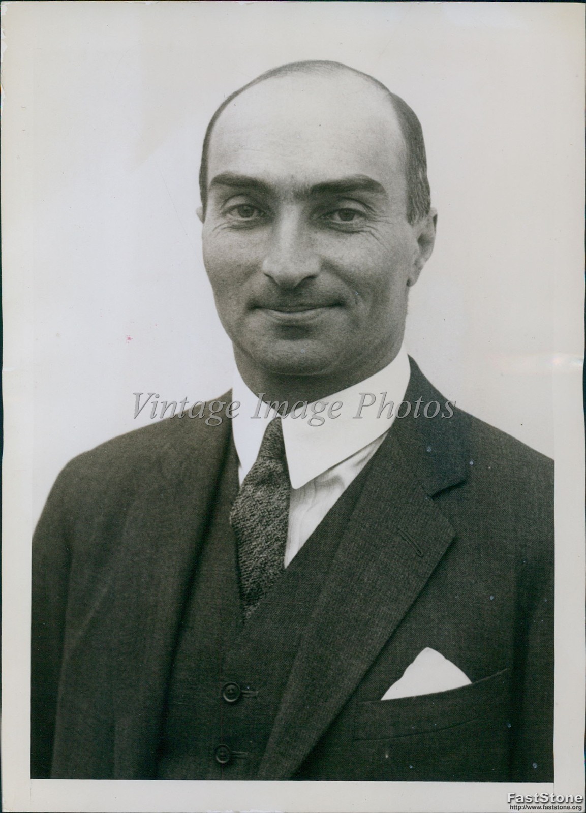 1925 London England Jan Ciechanowski Polish Ambassador Historic Press Photo 5x7