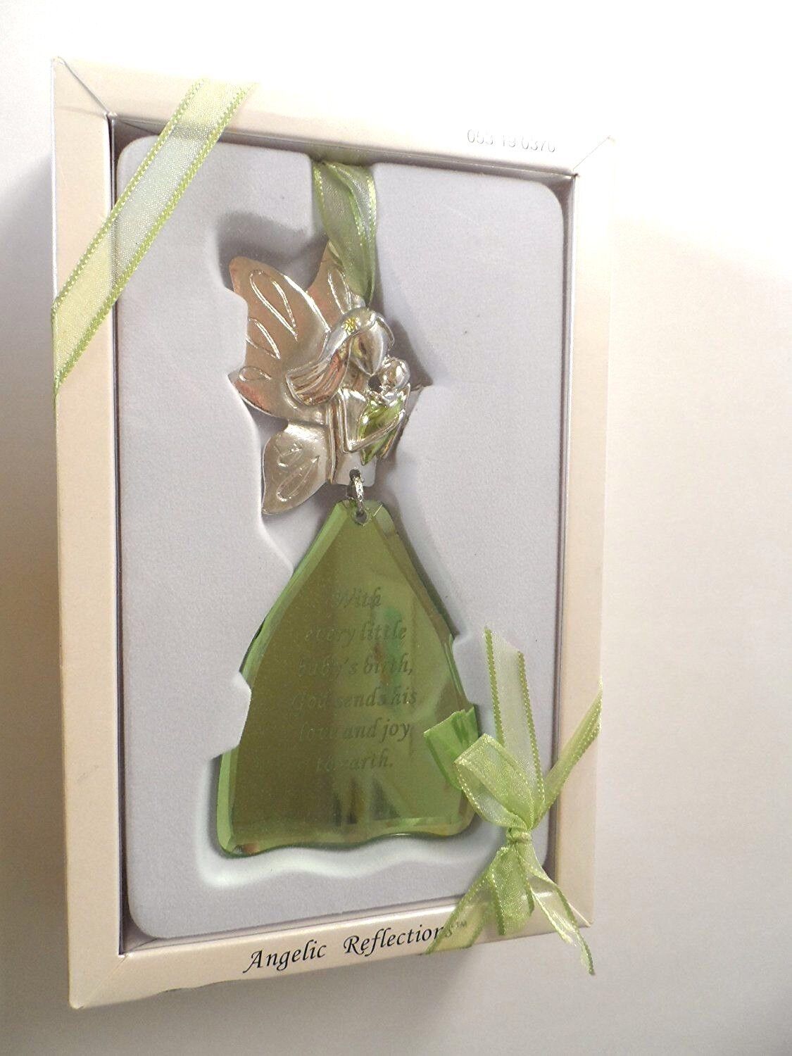 Angelic Reflections Angel Ornament Pewter & Glass ()